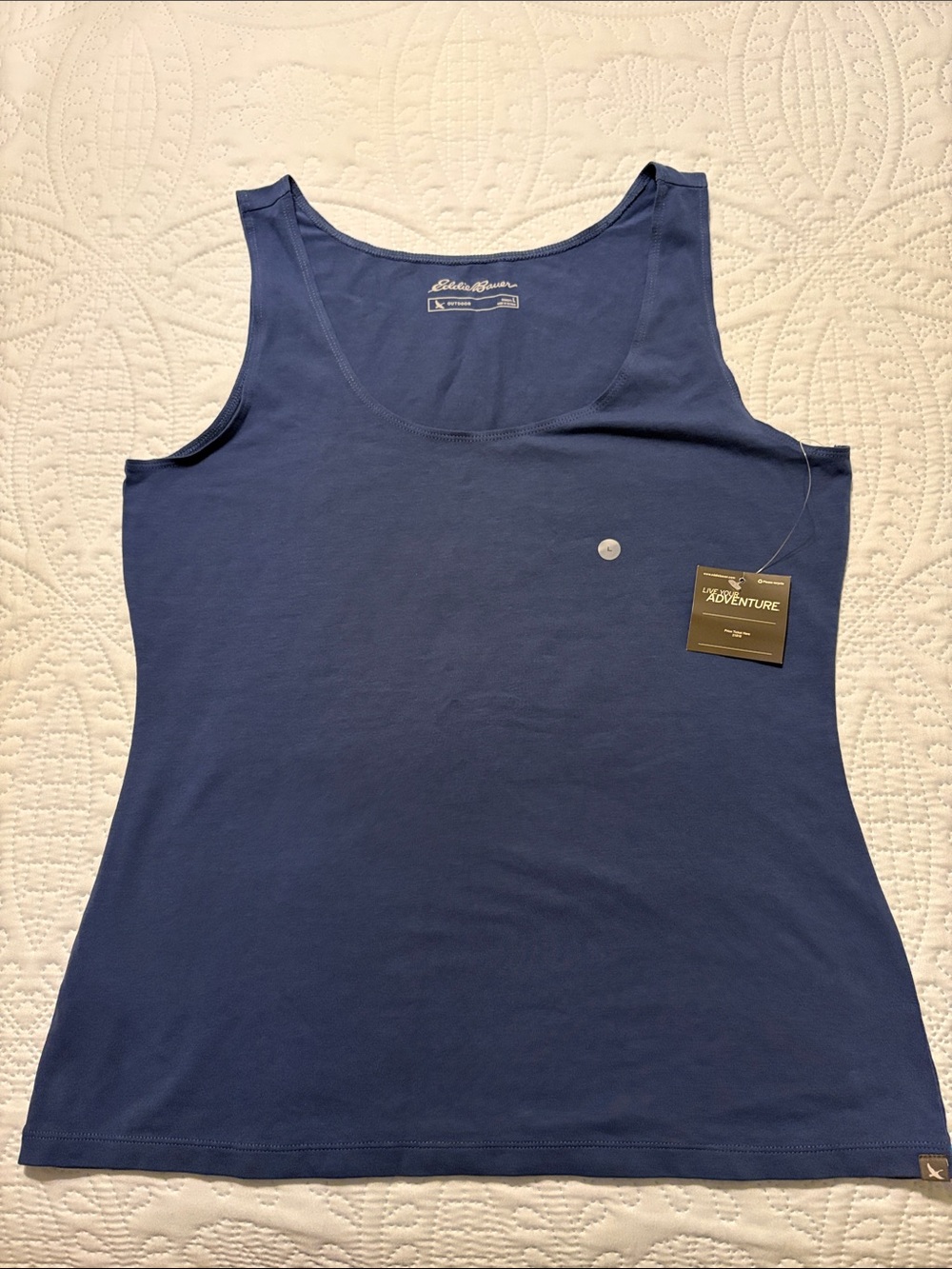 Eddie Bauer Women's Scoop Neck Tank Top - Deep Blue